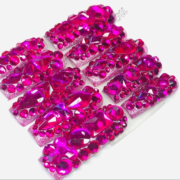 GREAT FAITH - LONG SQUARE PRESS ON NAILS - Picture 9 of 13